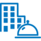 Icon of a building and desk bell